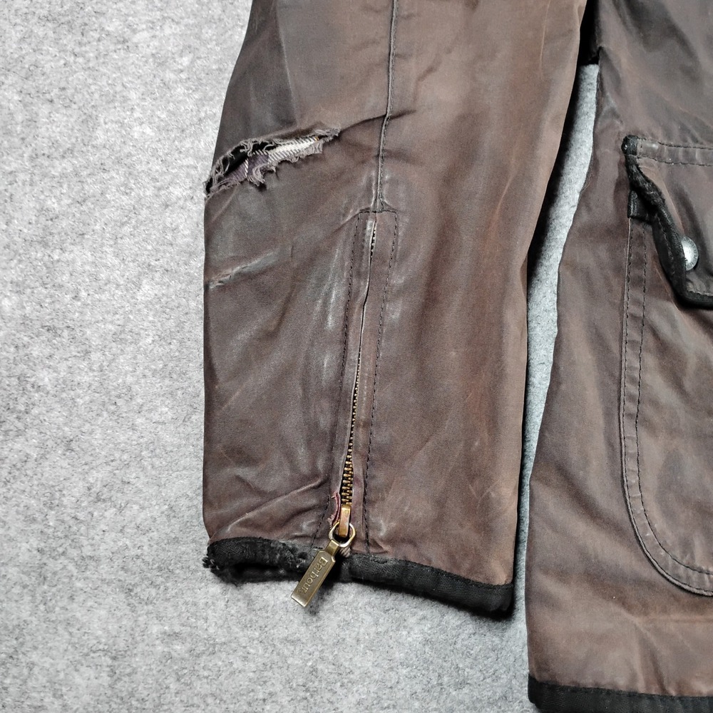 Barbour Ladies Utility Waxed Cotton Jacket Brown LWX0004 Size US 12 UK 16 Fair - Picture 8 of 16